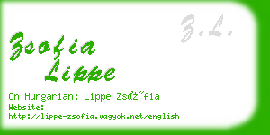 zsofia lippe business card